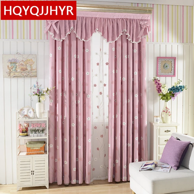 Aliexpress Modern Fashion Hot Pink Embroidered Shade Modern Fashion Hot Pink Embroidered Shade Curtains For Living Room Sheer Bedroom Window Curtain