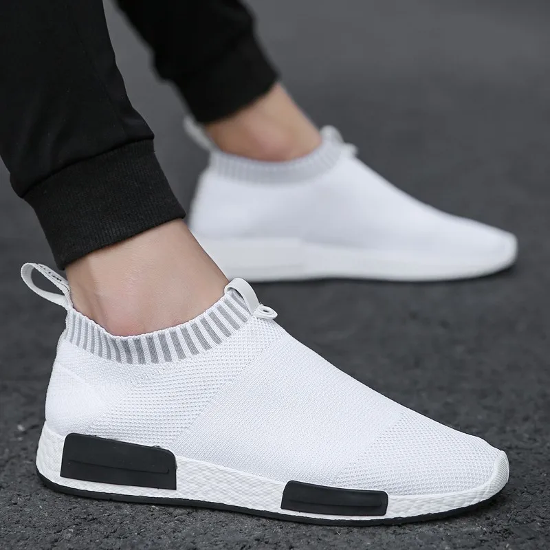 white slip on shoes for men