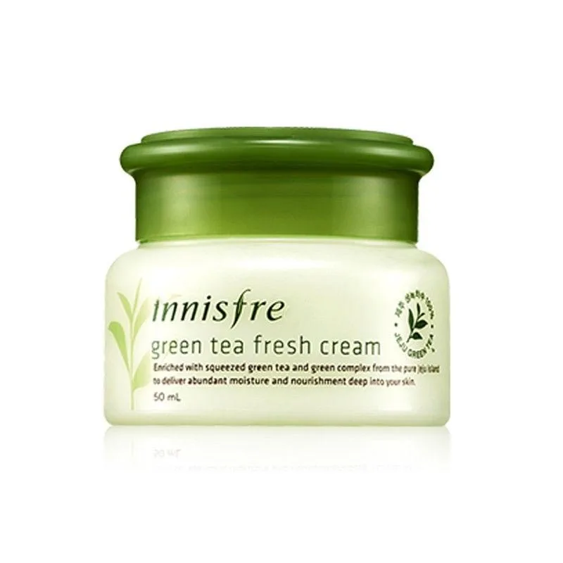 Original New Green Tea Fresh Cream 50ml Korea Face Cream(Oily Skin Type