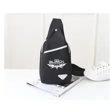 Новая Мода Аниме Черный Рок Шутер нагрудные сумки унисекс для мужчин и женщин студенческий консервативный стиль 1 сумка на плечо