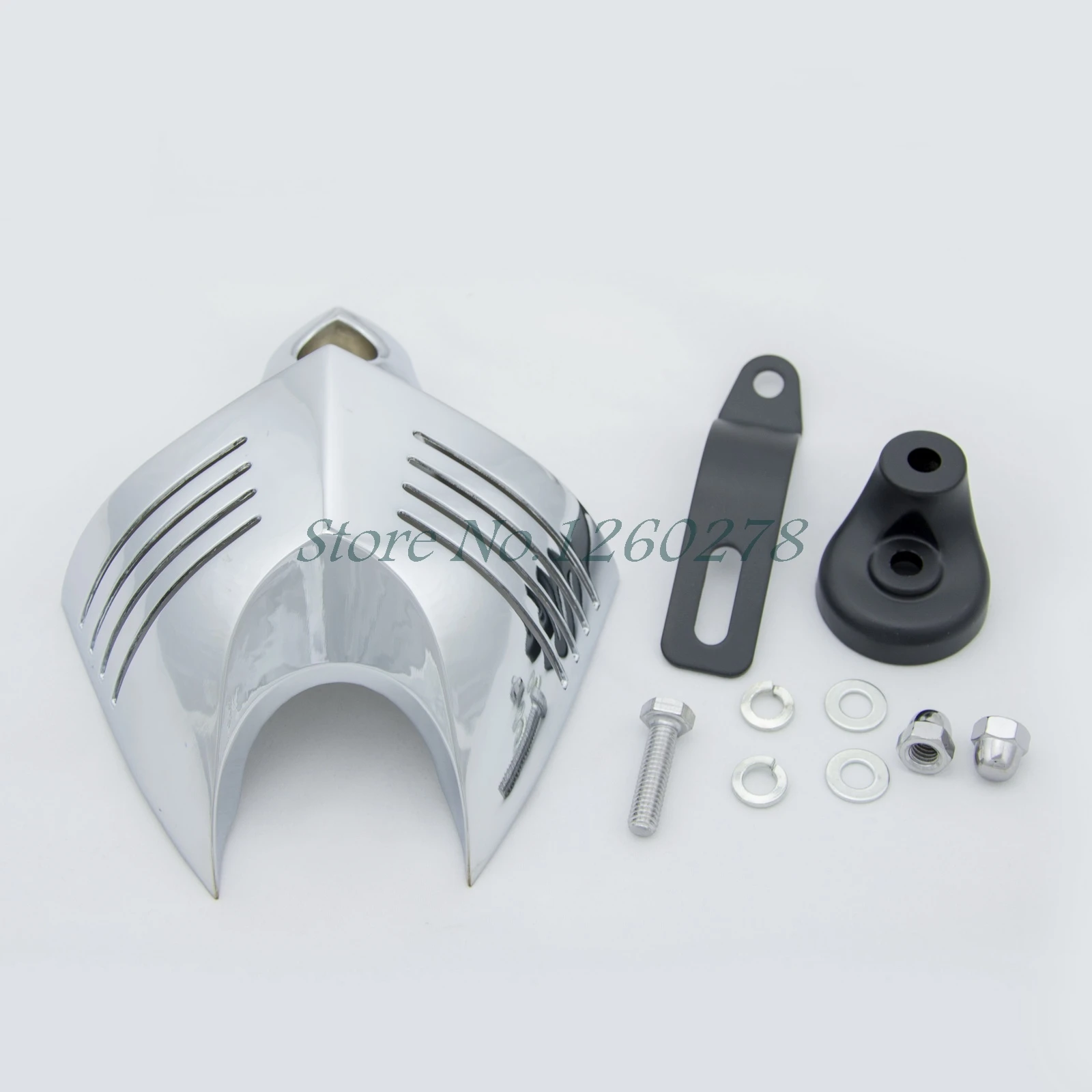 New Alloy Chrome V-Shield Horn Cover For Harley Davidson Dyna Fat Bob Softail Sportster Electra Road King Street Tour Glide New Alloy Chrome V-Shield Horn Cover For Harley Davidson Dyna Fat Bob Softail Sportster Electra Road King Street Tour Glide