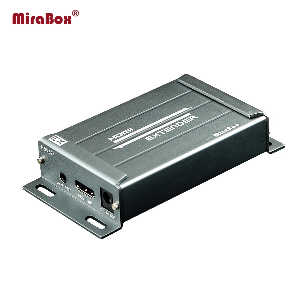 

MiraBox Extender 1-4 HDMI 150M Over cat6 Cable RJ45 Ethernet With 3.5MM Audio Extractor Sender Recevier Transmitter HDMI
