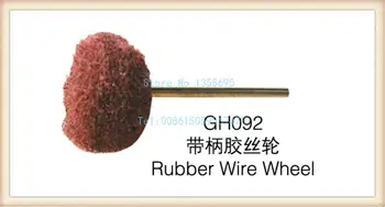 

Hot GH092 rubber wire wheel polishing wheels handle Wire Wheel 100pcs/pack jewelry tools