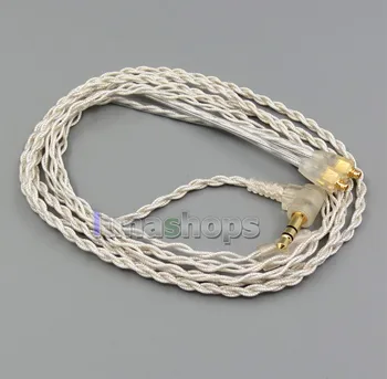 

L Shape Plug Silver Foil PU Skin Cable For Shure se215 se315 se425 se535 Se846 LN005322