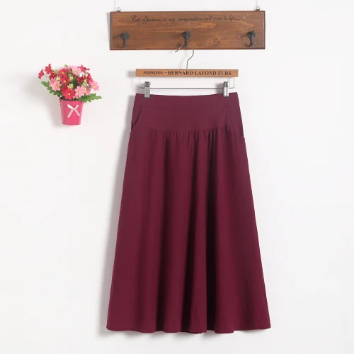 Платье для беременных новые модные женские короткие юбки для беременных пакет юбка с талией юбка большого размера - Цвет: Красный