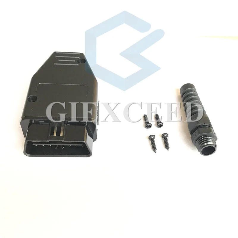 

2 Sets Car Diagnostic Tool OBD Male Plug 16Pin OBD2 Connector OBD 2 16 Pin OBD II Adaptor OBDII J1962 Connector