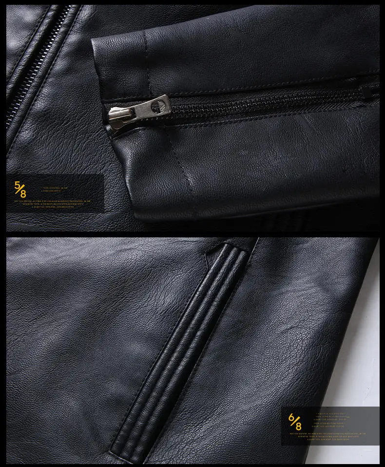 Leather Jackets Men Autumn Winter Male Leather Clothing Men Jacket Business Casual Coats MuLS Brand PU Leisure Mens Suede 4XL 5