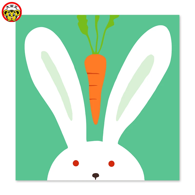 

painting by numbers art paint by number Small eyes, rabbits, carrots Draw on canvas Digital Painting Famous paintings Abstract p