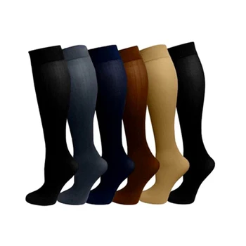 

1 Pair Unisex Socks Leg Relief Pain Knee High Stockings Pressure Compression Socks Support Stretch Pressure Circulation