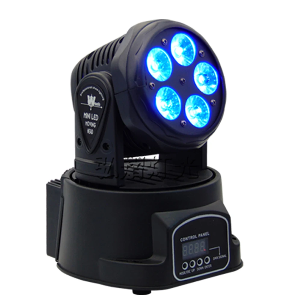 

Fast Shipping LED Moving Heads Mini Wash 5x18w RGBWA UV 6in1 with advanced 10/15 Channels China Led Moving Head Light