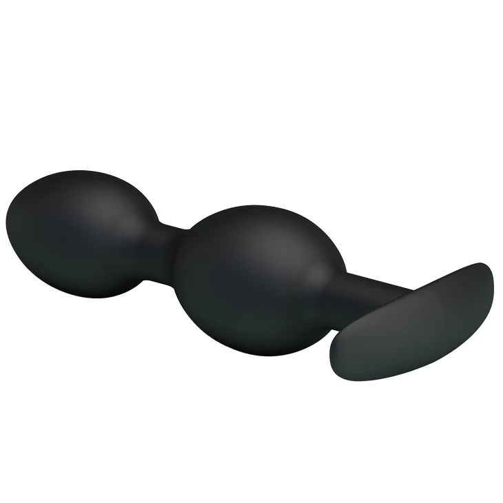Gay Sex Toy Silicone Waterproof Anal Bead Plug Metal Ball Hits The Inner Wall 4