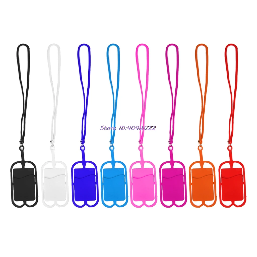 Detachable Silicone Lanyard Cell Phone Case Holder Neck