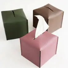 Коробка для салфеток в скандинавском стиле из искусственной кожи, домашняя Автомобильная салфетка, бумажный контейнер, бумажная коробка для салфеток, сумка для дома