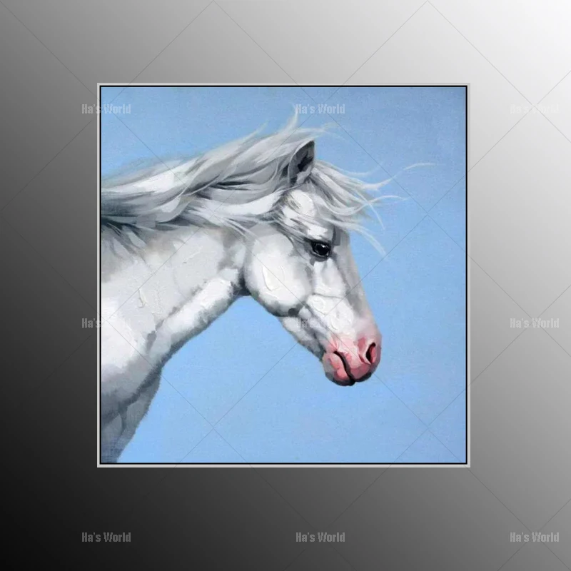 Vente 2017New Conception Livraison Gratuite Peint À La Main Cheval Mur Art Peinture À L huile Salon Décoration Pas de Cadre Photos