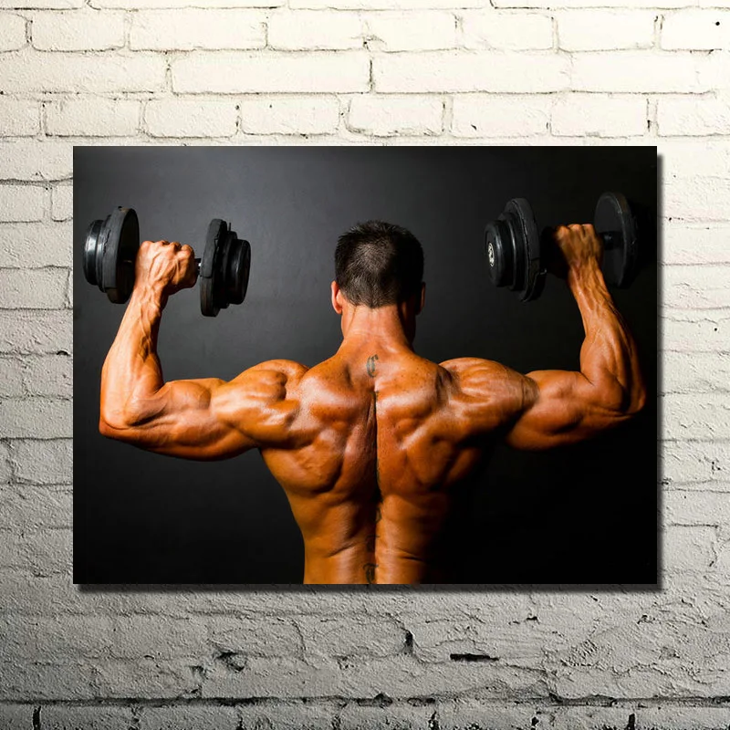 

Muscle Male Bodybuilding Motivational Quote Art Silk Poster Print 13x20 24x36inches Gym Room Decor Fitness Sports Picture 057