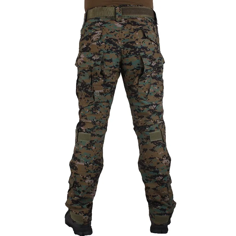 Охотничьи камуфляжные штаны tactische Broek Jungle Digital JD broek en kniebeschermers военная игра косплей униформа