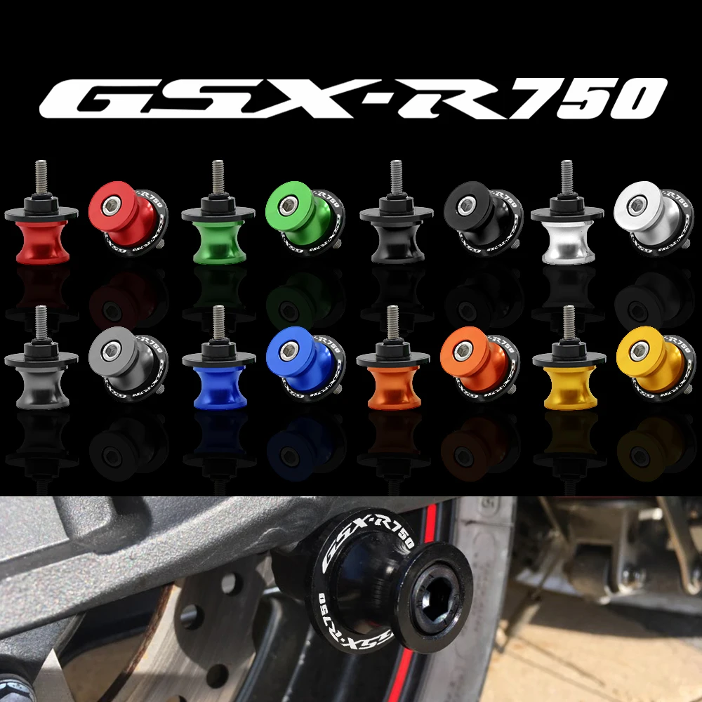 

8mm Motorcycle Accessories Swingarm Slider Spool CNC Aluminum GSX-R 750 Stand Screws For Suzuki GSX-R 750 GSXR 750 GSXR750