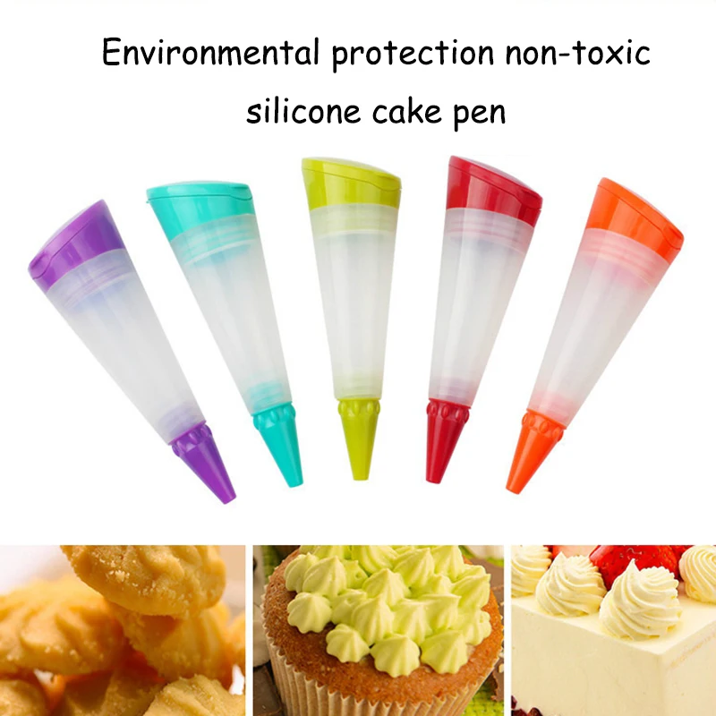 

Nozzles Set Tool Dessert Decorators Cake Decorating Icing Piping Cream Silicone Environmental protection Muffin Cake Pastry Pen