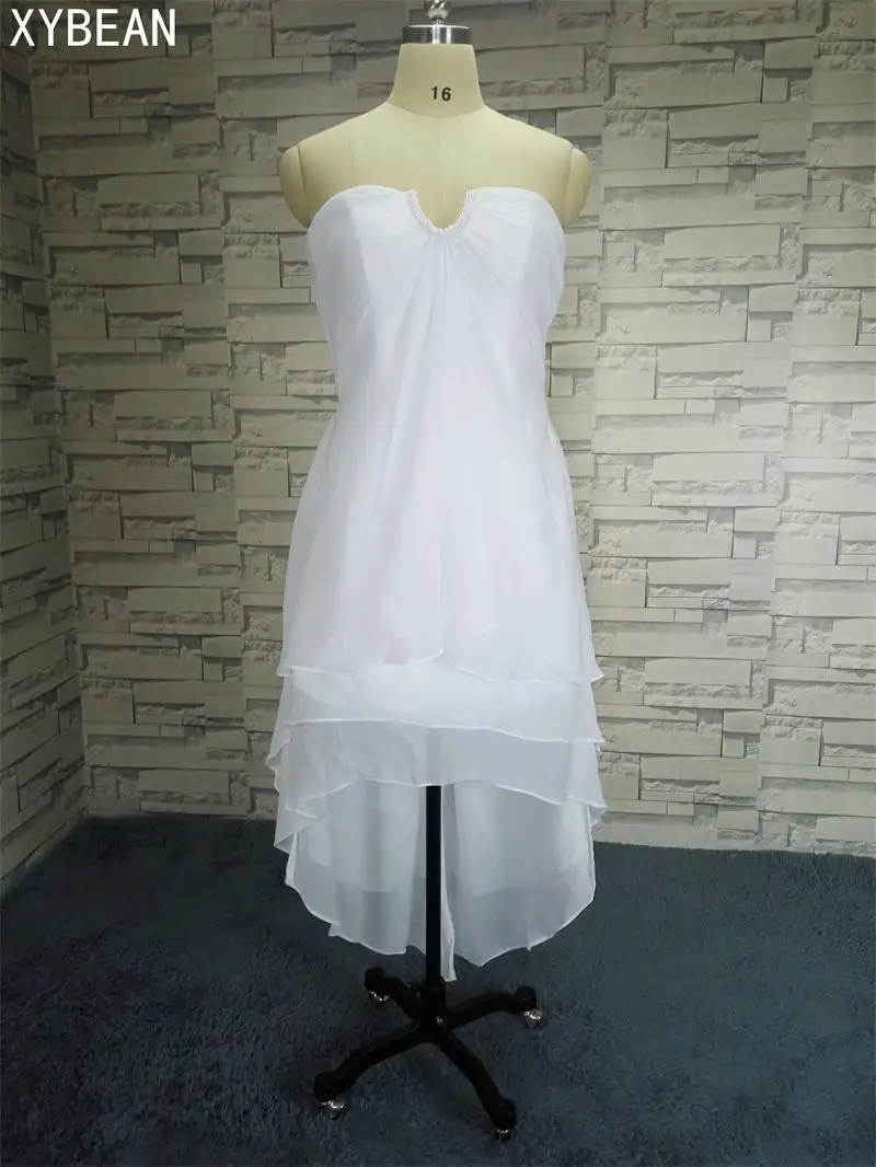 

2018 New Arrival ! Cheap Price ! Free Shipping ! Front Short Long Back Chiffon Black White Blue Cocktail Dresses