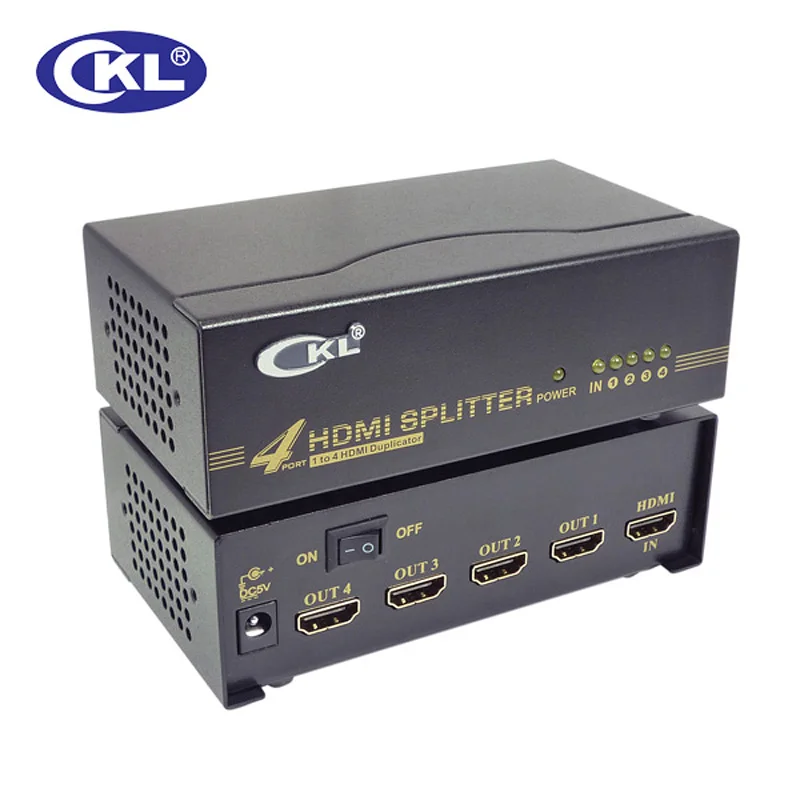 Ckl hd-94 Высокое качество 1*4 4 Порты и разъёмы HDMI Splitter Поддержка 1.4 В 3D 1080 P для ПК Мониторы