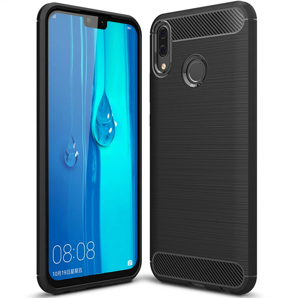 For Huawei Y9 2019 Case Cover Luxury Shockproof Soft TPU Silicone Back