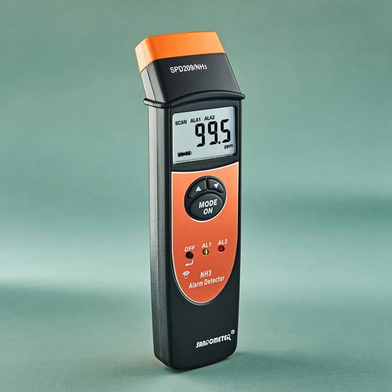 Ручной цифровой детектор газа NH3 с ЖК дисплеем 0 100PPM звуковой светильник