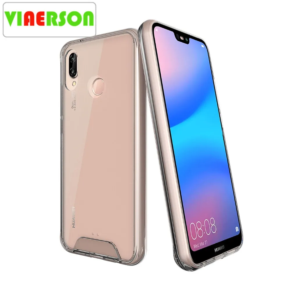 VIAERSON противоударный прозрачный ТПУ + PC задняя крышка для Huawei P20 Lite чехол P20Pro Чехол