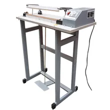 220v 1ph SF-B400 Foot Pedal Impulse beverage plastic film bags shrink packaging machine