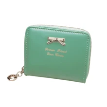 2017 de La Manera Encantadora Del Monedero Embrague de Las Mujeres Carteras Tarjeta Corto Pequeño Bolso de Cuero de LA PU Hold LT88