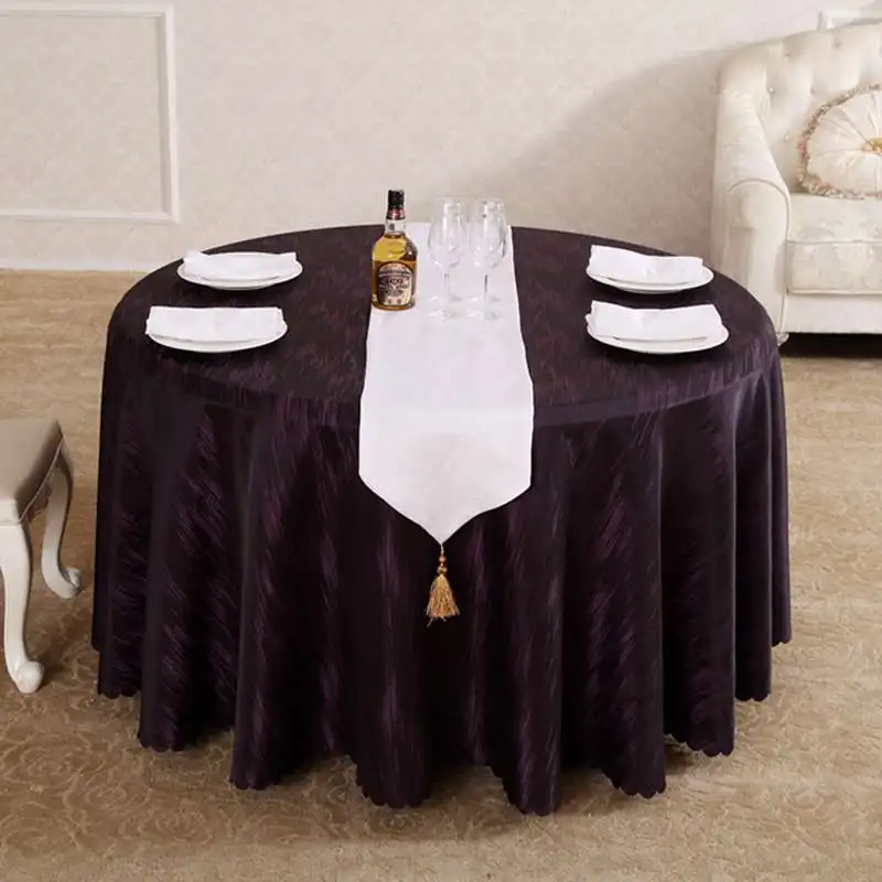

New Design Modern Fashion Purple Rain Round Rectangle Christmas Tablecloths Dining Tablecloth On The Table Hotel Supplies