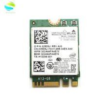 Wifi карта для Intel Dual Band 3160NGW AC3160NGW 3160AC NGFF беспроводной Wlan 433 Мбит/с+ BT4.0 Wifi карта