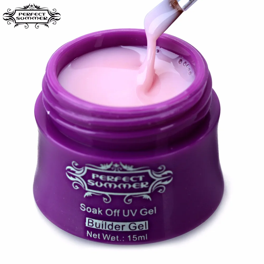 Perfect Summer Nail Gel Soak off UV Gel Builder Translucent Color UV