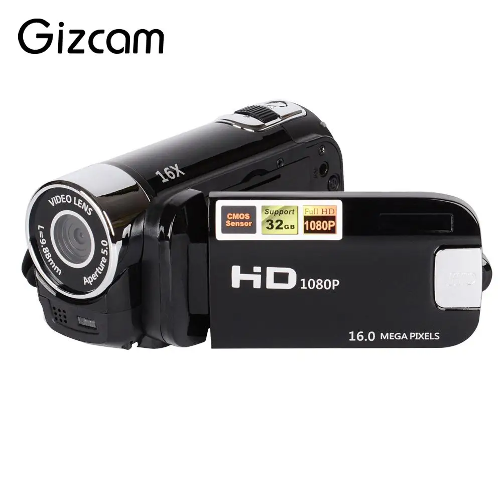

Premium Digital Camcorder Video Camera DV Camcorder Photography Lens Wedding Record 2.7 TFT-LCD 16X Zoom 16MP