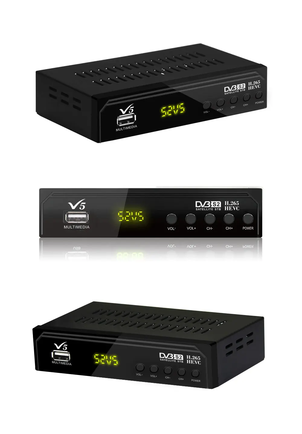 Vmade V5 DVB-S2 HD цифровой наземный спутниковый ресивер H.265 MPEG-2/4 поддержка AC3 Cccam Youtube Biss IP tv Box+ usb wifi
