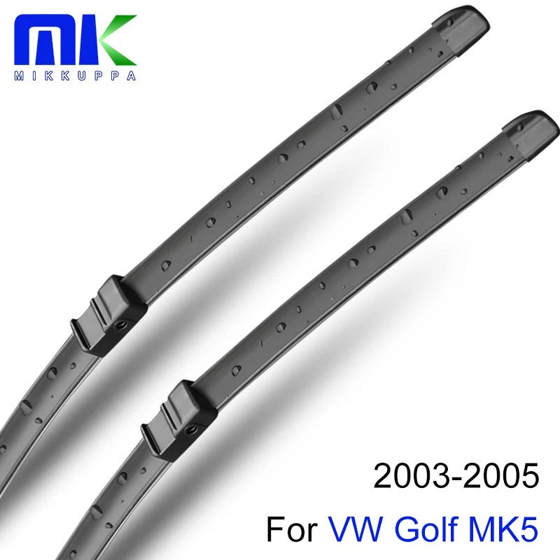 Mikkuppa Front And Rear Wiper Arm Blades For VW Golf MK5 2003 2004 2005 Windscreen Natural Rubber Auto Car Accessories | Автомобили и