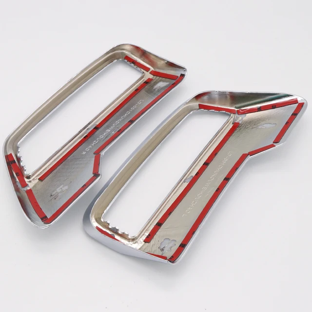 For Peugeot 3008 5008 2017 2018 Car Styling Exterior ABS Chrome Rear Exhaust Muffler End Pipe Sticker Cover 2pcs