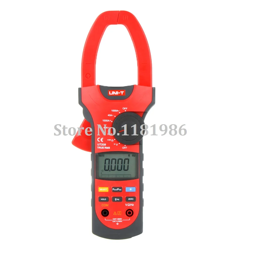 

UNI-T UT209 UT-209 True RMS 4000 Count Digital Clamp Meter Multimeters w/ Analogue Bar Graph & Peak Max/Peak Min Mode