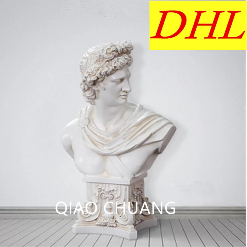 

Greek Mythology Bright God Apollo Plaster Model Sculpture Creative Colophony Crafts Fine Art Sketch G711
