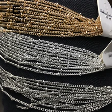 GUFEATHER C07/DIY цепочка бусы цепочка браслет на ногу материалы для изготовления ожерелья сексуальные цепочки бусины 3 мм цепь 2 мм 500 см