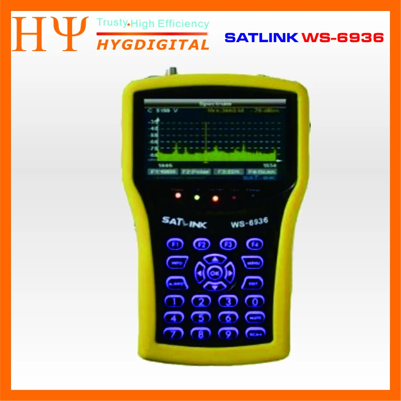 [Подлинный] Satlink WS-6936 DVB-T и DVB-S комбо метр с измеритель спектра Satlink 6936 ws6936 метр 6936 finder