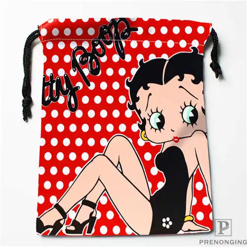 Печать на заказ Бетти Буп (1)Drawstring Сумки для шоппинга дорожный мешок хранения