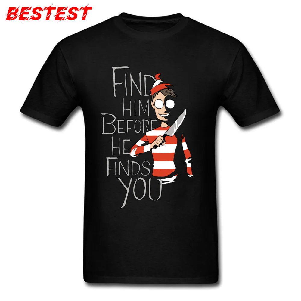 Hiding in the Dark Tshirts Design Short Sleeve Rife Round Neck 100% Cotton Tops Shirts Tshirts for Men Thanksgiving Day Hiding in the Dark black