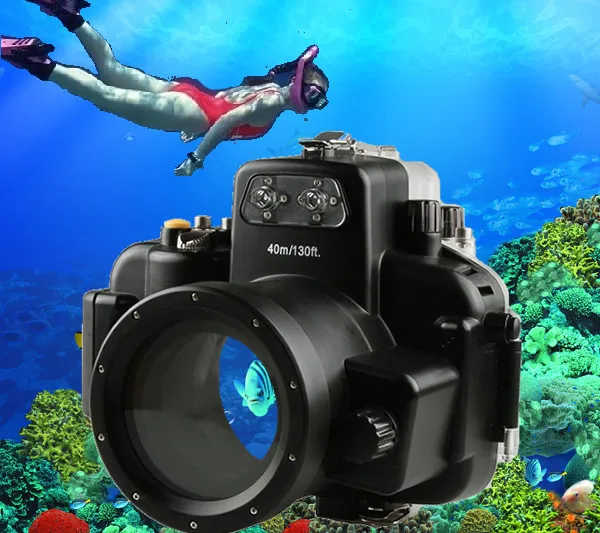 40M 130ft Waterproof Underwater Housing Hard Case for Nikon D7000 DSLR Camera