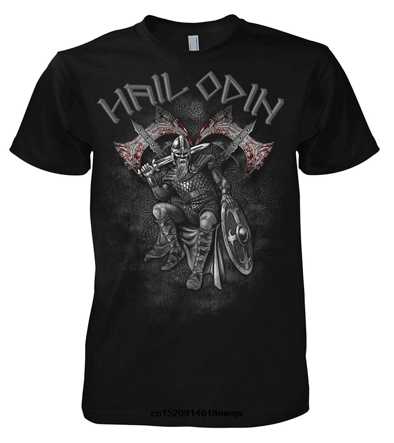 

t shirt Fantasy Viking Hail Odin Warrior Men's T-Shirt