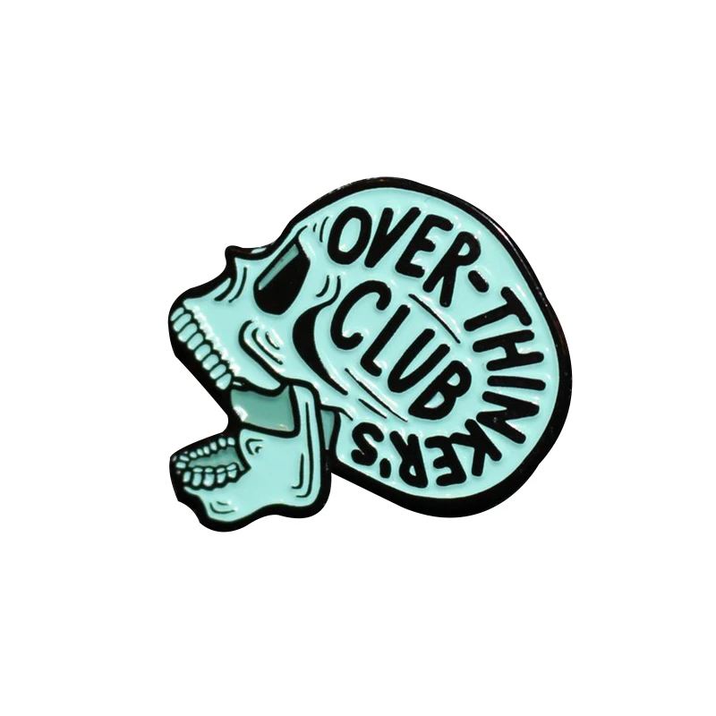

Overthinkers Club soft enamel pin