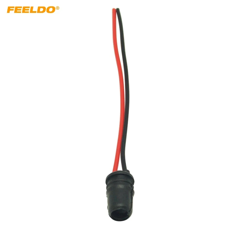 

FEELDO 1PC Car T10 W5W 147 501 LED Light Socket Connector Extension Wedge Light Base Holder For Car Styling #5736