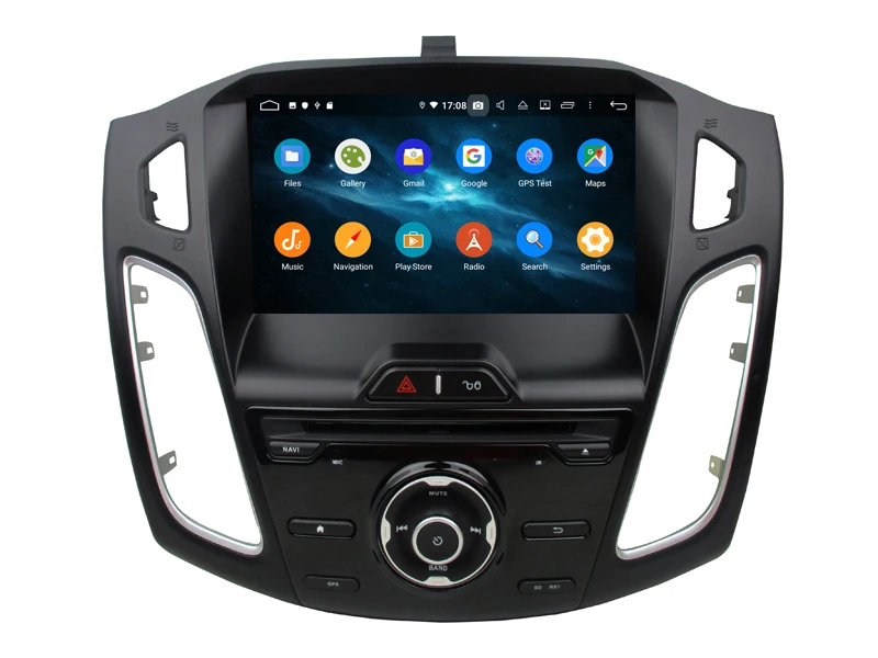 Best 9" one din car dvd gps navigation for ford focus 2012 2013 2014 with android 9.0 system octa core 4G RAM 64G ROM built in wifi 6
