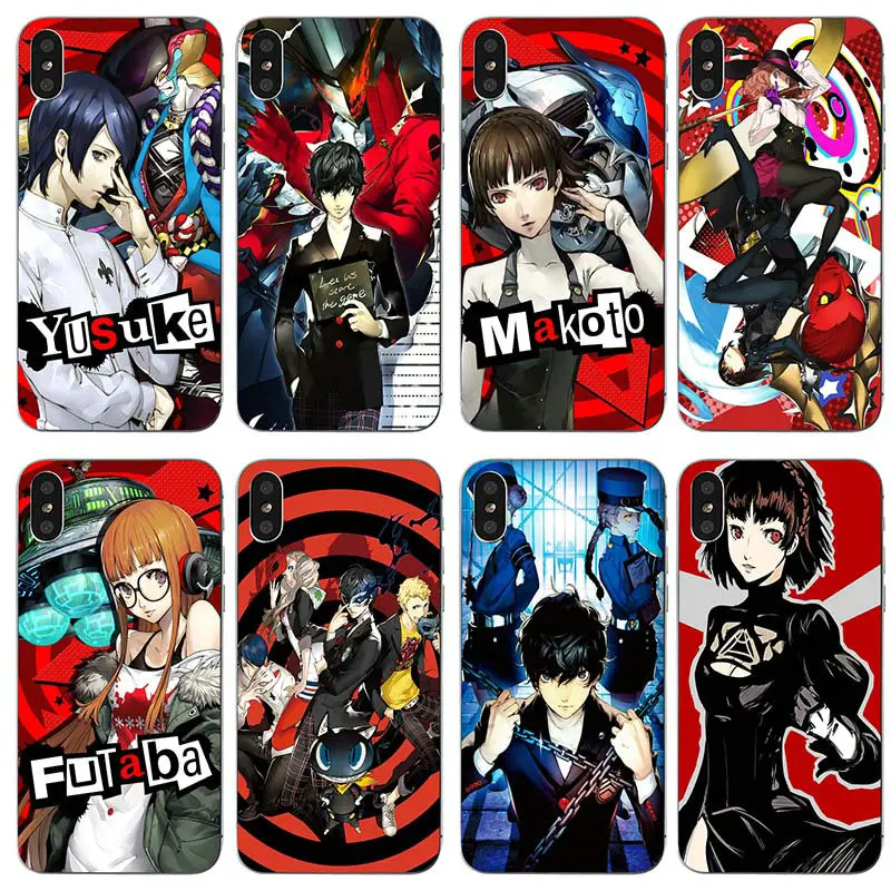 Persona 5 Niijima Makoto Queen Мягкие силиконовые чехлы для мобильных телефонов из ТПУ iPhone X XR XS