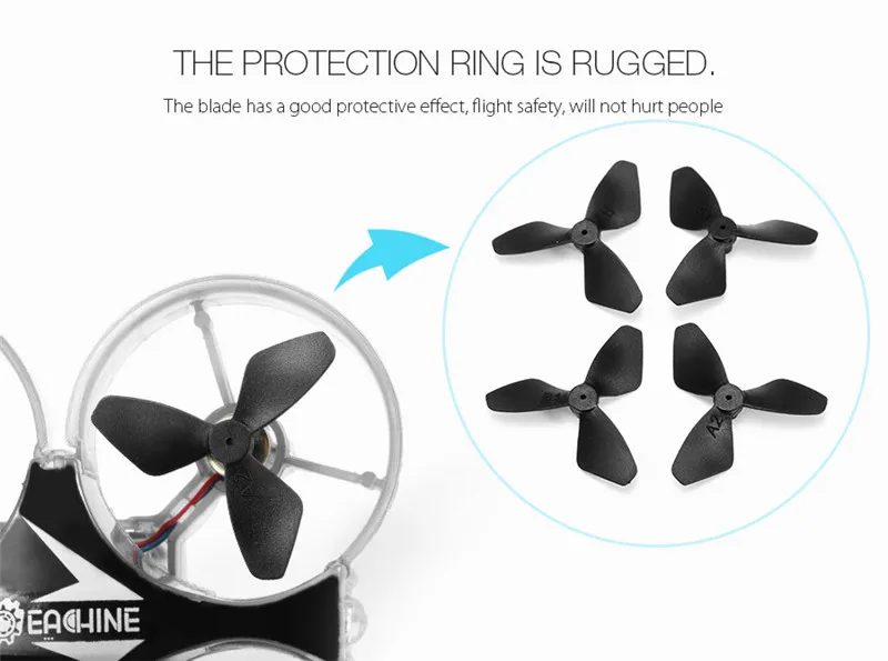 Eachine E012 Мини 2,4G 4CH 6 осевой Безголовый светодиодный светильник Радиоуправляемый Дрон Квадрокоптер вертолет режим 2 модели игрушек подарок RTF VS H36