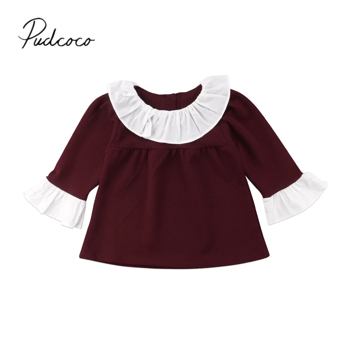 2018 Brand New Princess Toddler Baby Girls Dress Ruffles Long Sleeve